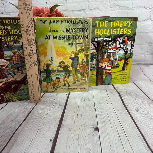 vintage the happy holisters series set of 3 children's books by jerry west 1962 - Picture 2 of 12